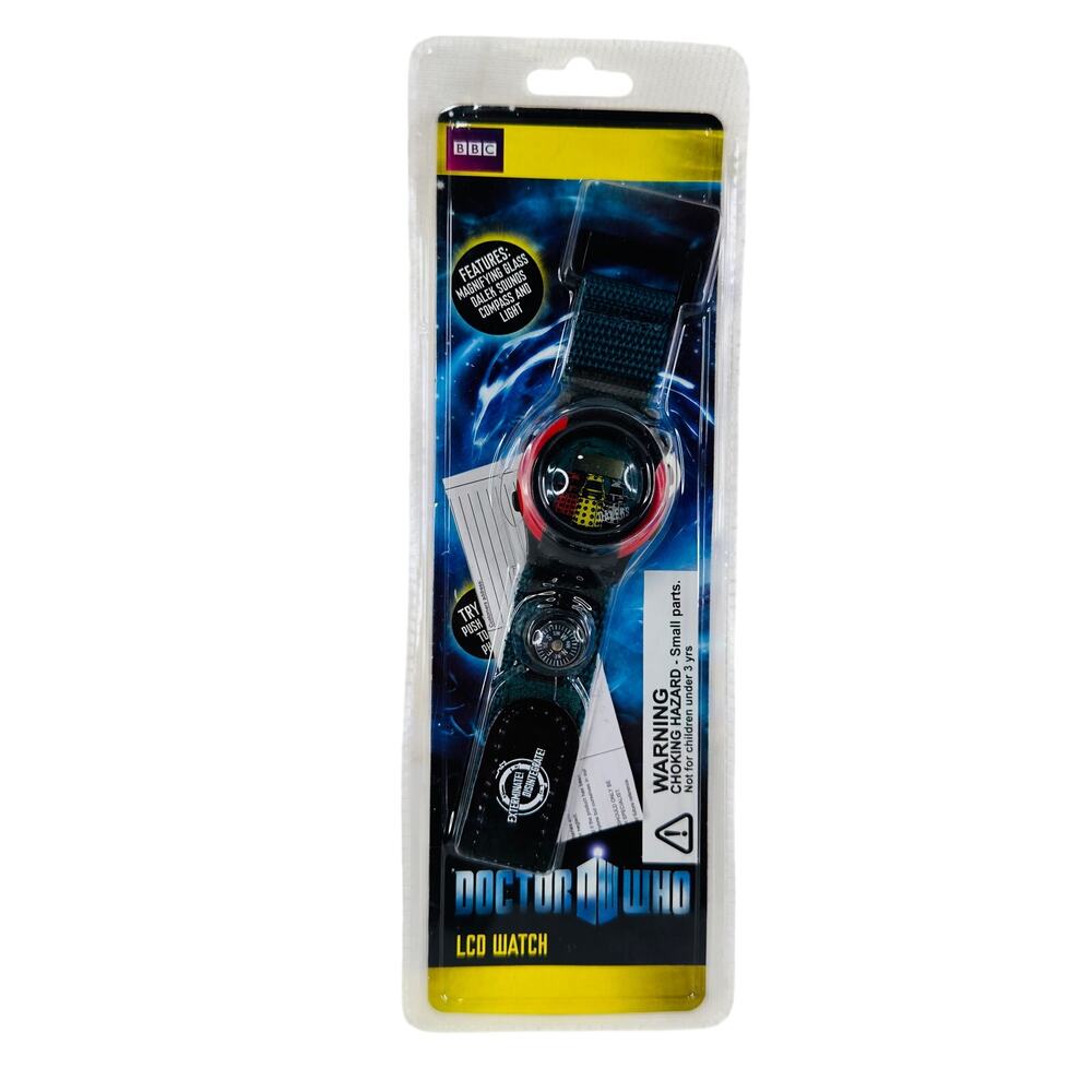 5 for $25| Doctor DR Who LCD Watch‎ w/ Sounds, Light & Compass